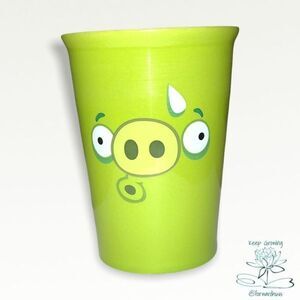 Green Angry Bird Ceramic Cup